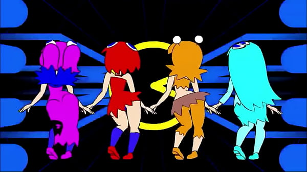 Pacman ghost girls dance (3 phases) 1080p
