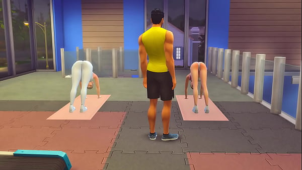Woman at the gym giving personal the sims 4